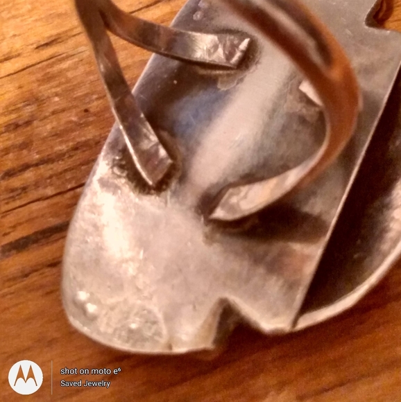 Red Coral Native American Ring - Picture 5 of 9